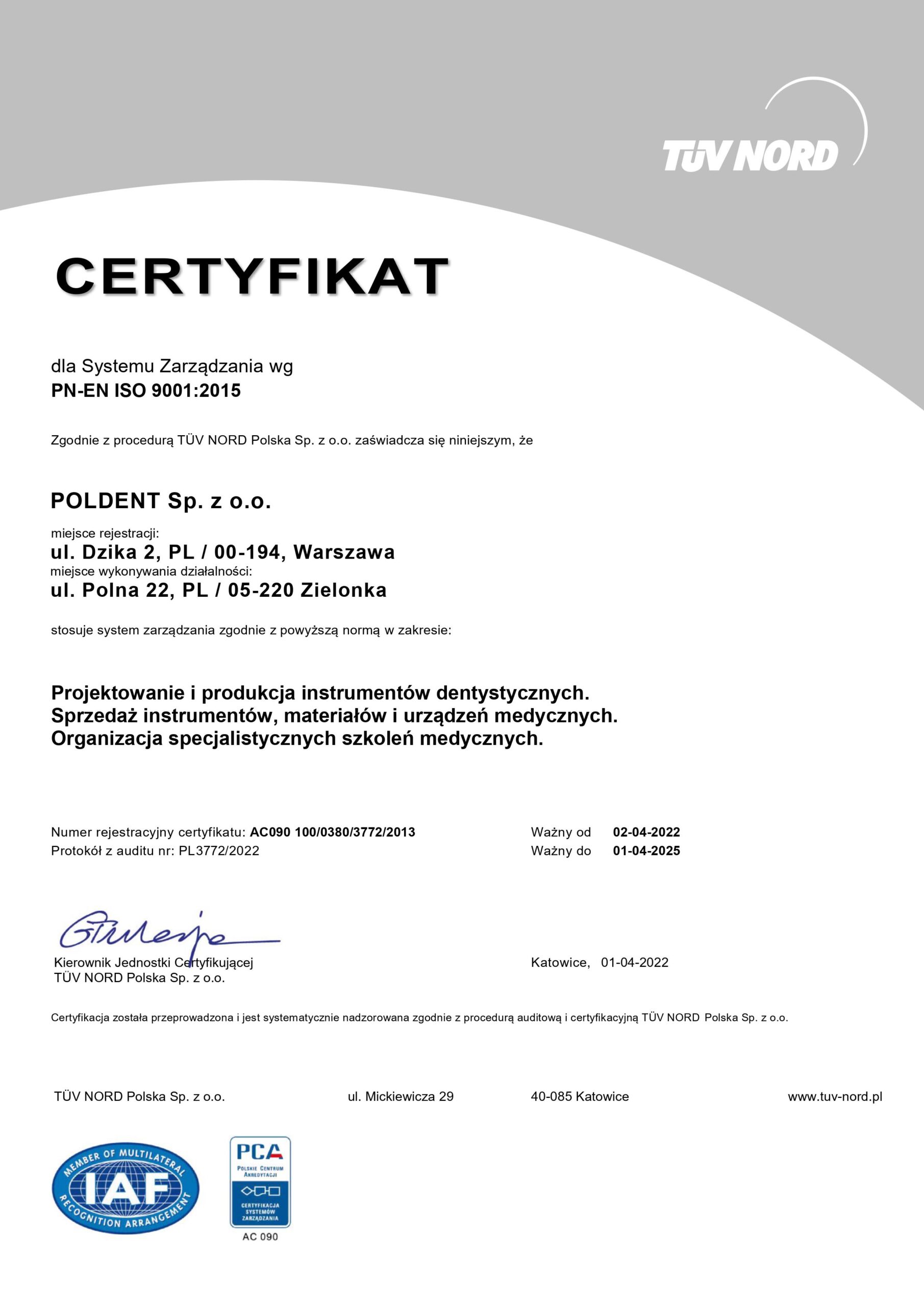 certifikat